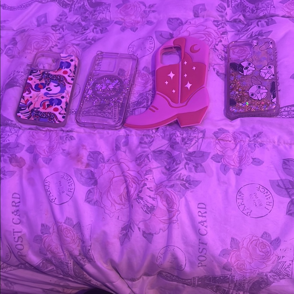 Stylish Pink Boot Cell Phone Case